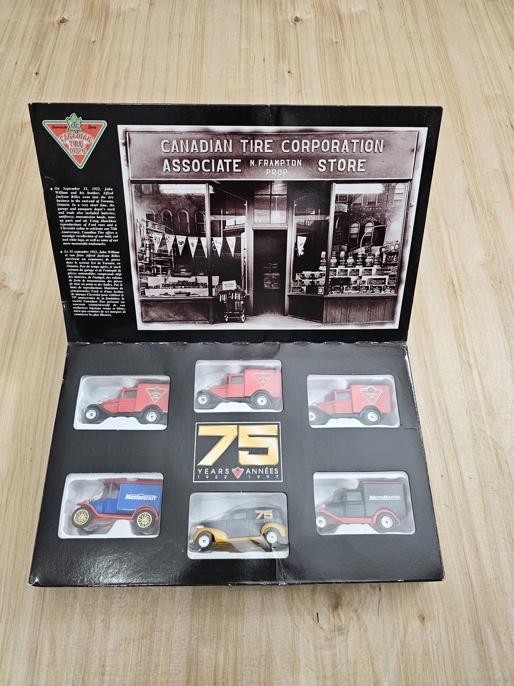 Vintage Matchbox 75yr Anniversary Set Of Canadian Tire Diecast Cars 1997